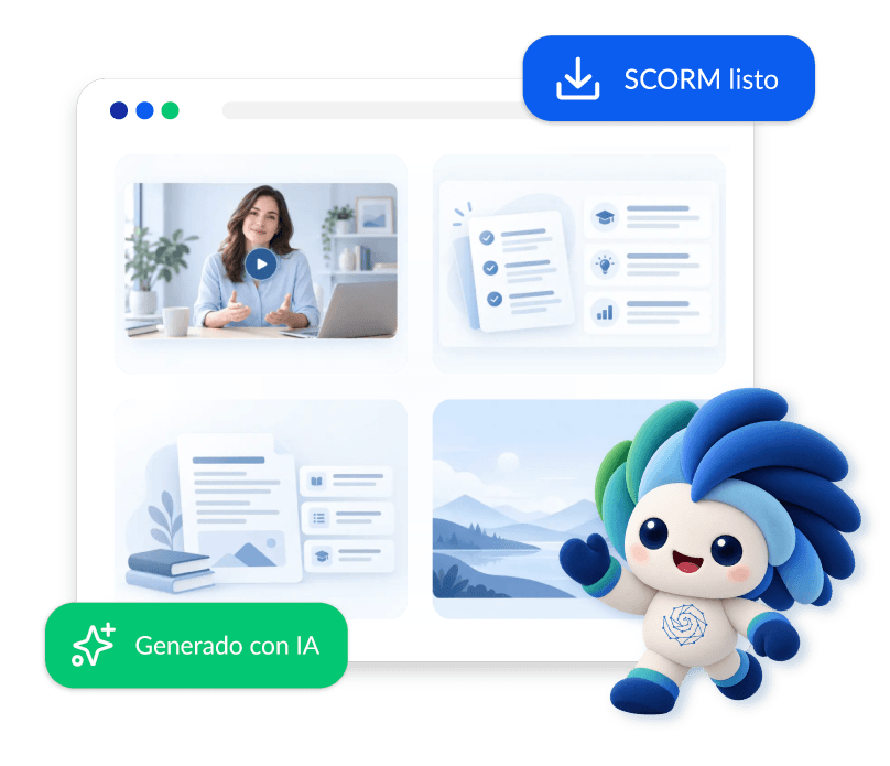 Plataforma ESPIRIAL: SCORM listo, generado con IA